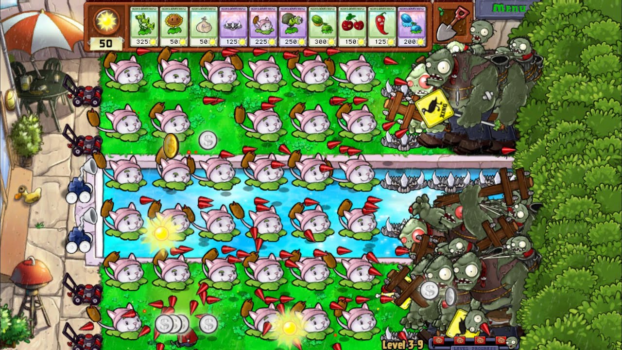 Plants vs Zombies Hack - All Pea PvZ vs Gargantuar vs Dr Zomboss Part ...