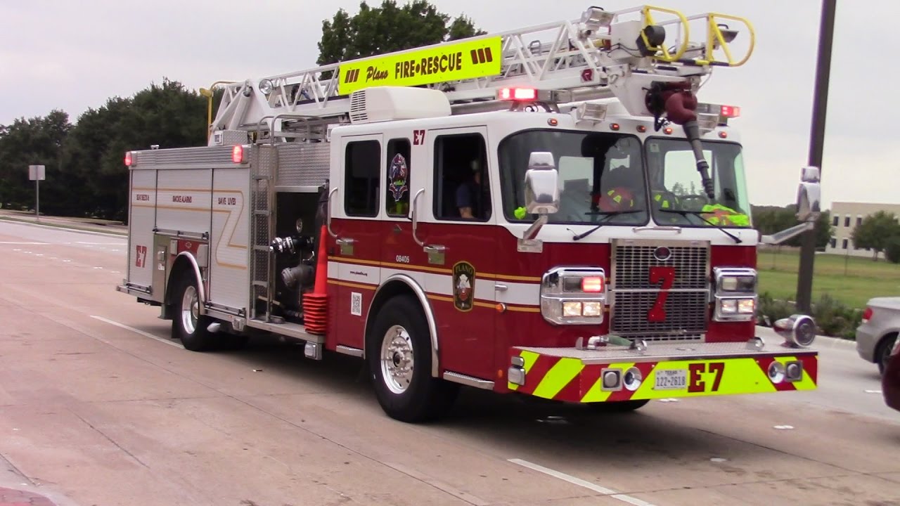 Plano Fire & Rescue Engine 7 Responding YouTube