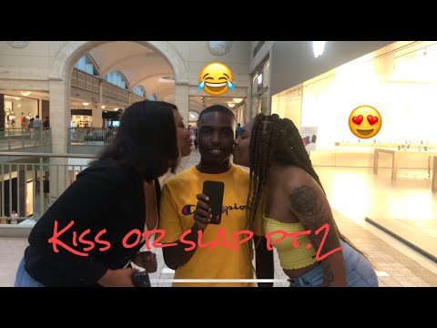 Kiss 😘 or slap 👋 Pt.2 | at Lenox mall | public interview