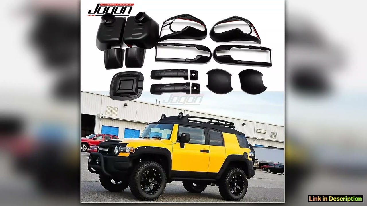Exterior Accessory For Toyota FJ Cruiser 20072022 Rearview Mirror Cap Handle Bowl Cover Fuel Tank