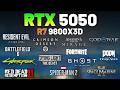 RTX 5050 + RYZEN 7 9800X3D - Test in 12+ Games