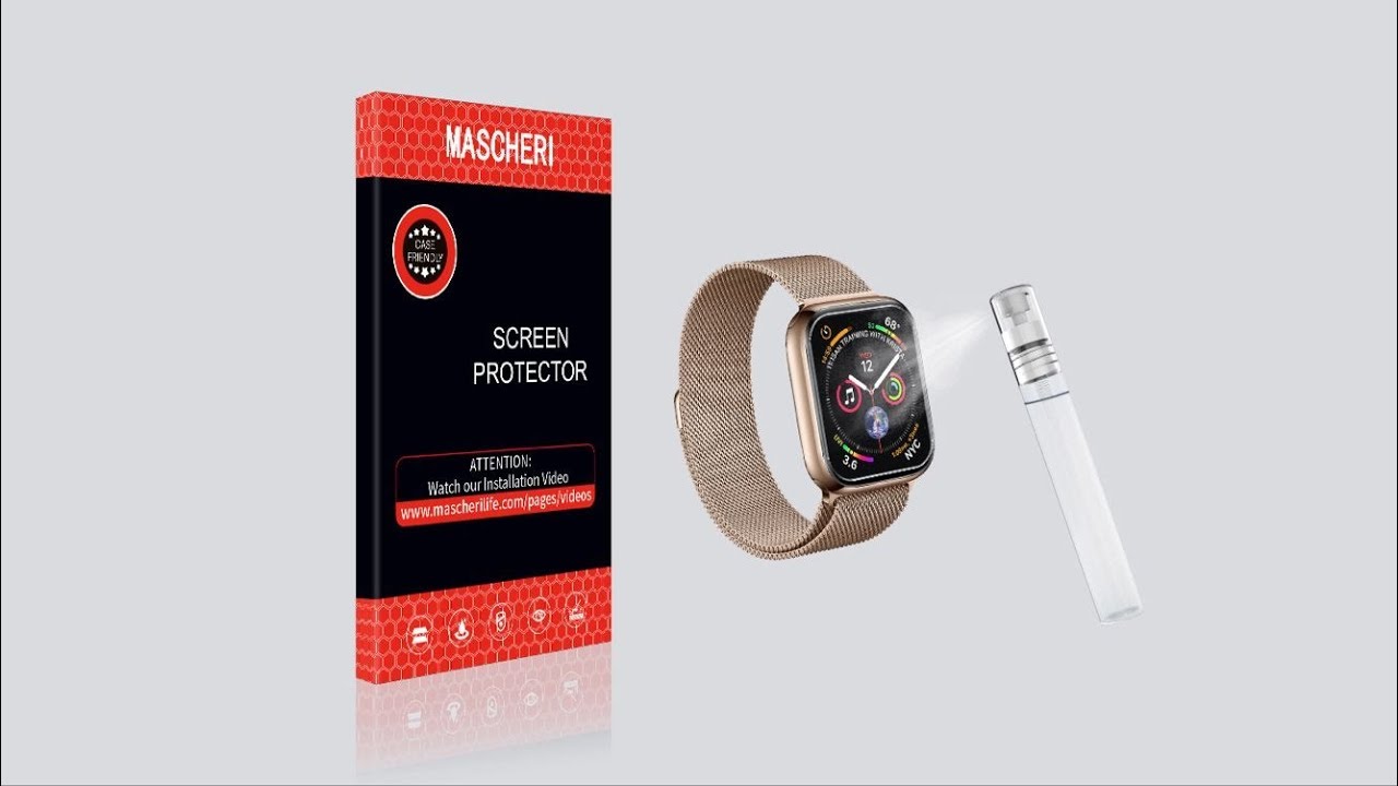 De Mascheri Liquid Skin Schutzfolie Nasse Installation Fur Apple Watch Youtube