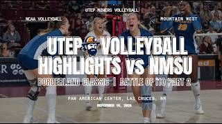 Information UTEP Volleyball vs NMSU 2 | Borderland Classic | 2026 Match Highlights | September 10, 2026 News