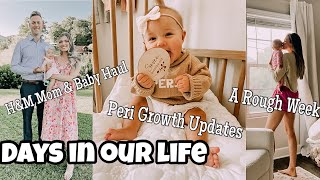 VLOG: Mom &amp; Baby Haul + Peri Update + Getting Things Done + Rough Week