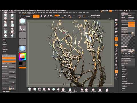 creating vines in zbrush