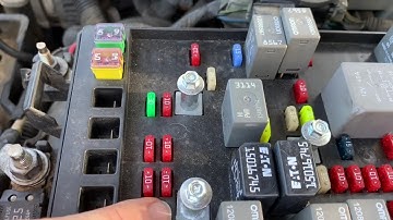 2002-2009 Chevrolet Trailblazer Headlight Fuse & Relay Location