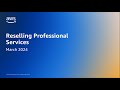 Reselling Professional Services in AWS Marketplace | Amazon Web Services