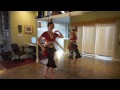 Tribal Belly Dance Drill - Arabic Hip Twist and Turkish Shimmy