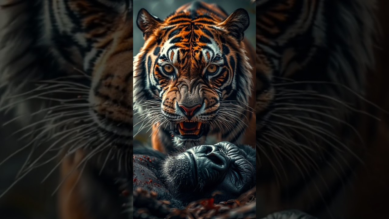 Silverback Gorilla VS Bengal Tiger 