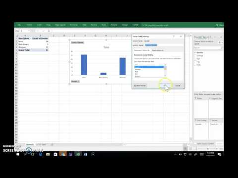 Excel:  draw bar graph from data (nominal variable)