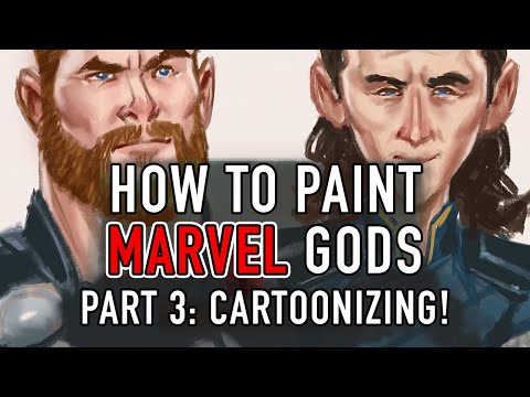 Cómo pintar MARVEL Dioses Parte 3: DIOSES Cartoonized!