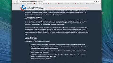 Submitting Your Coalition Application