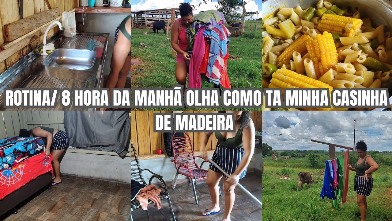 ROTINA/8 HORAS DA MANHÃ OLHA COMO DA MINHA CASINHA 