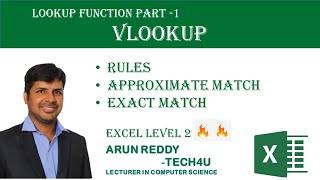 EXCEL LEVEL 2 PART 33 - INTRODUCTION TO VLOOKUP
