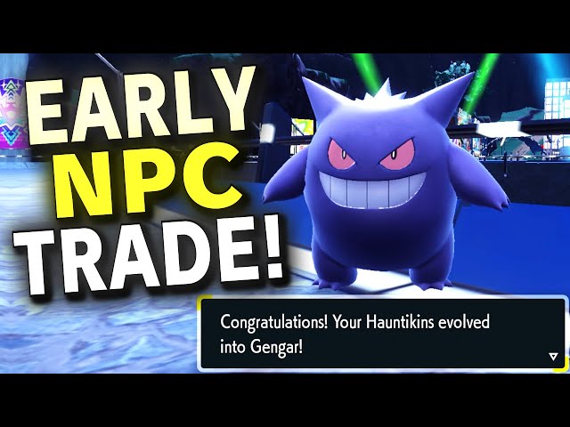 How to evolve Haunter into Gengar easily in Pokémon Scarlet and Violet with  a solo Haunter trade location