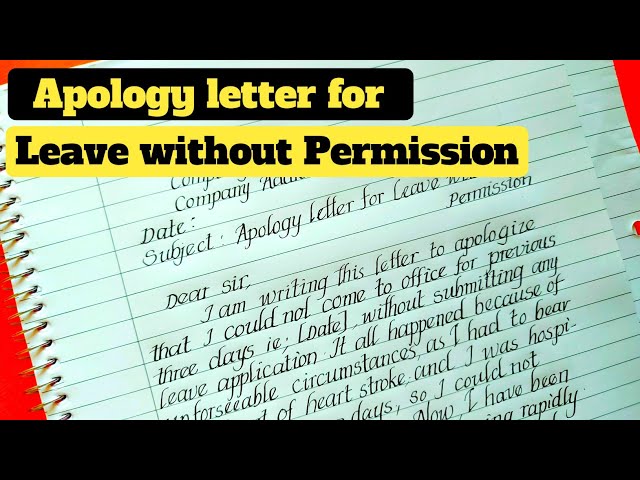 Warning Letter To Employee For Absence Without Permission - Infoupdate.org