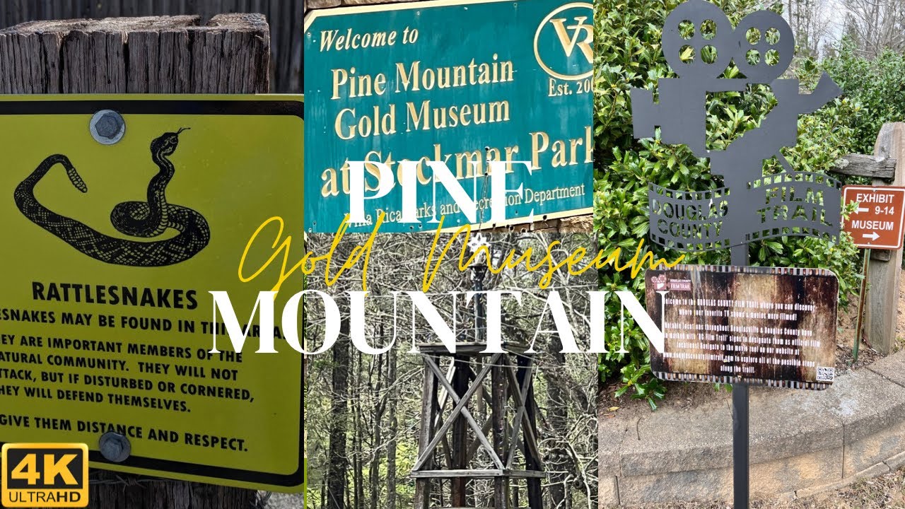 Rattlesnakes & The Original Gold Rush Pine Mountain Gold Museum at Stockmar Park Villa Rica Georgia