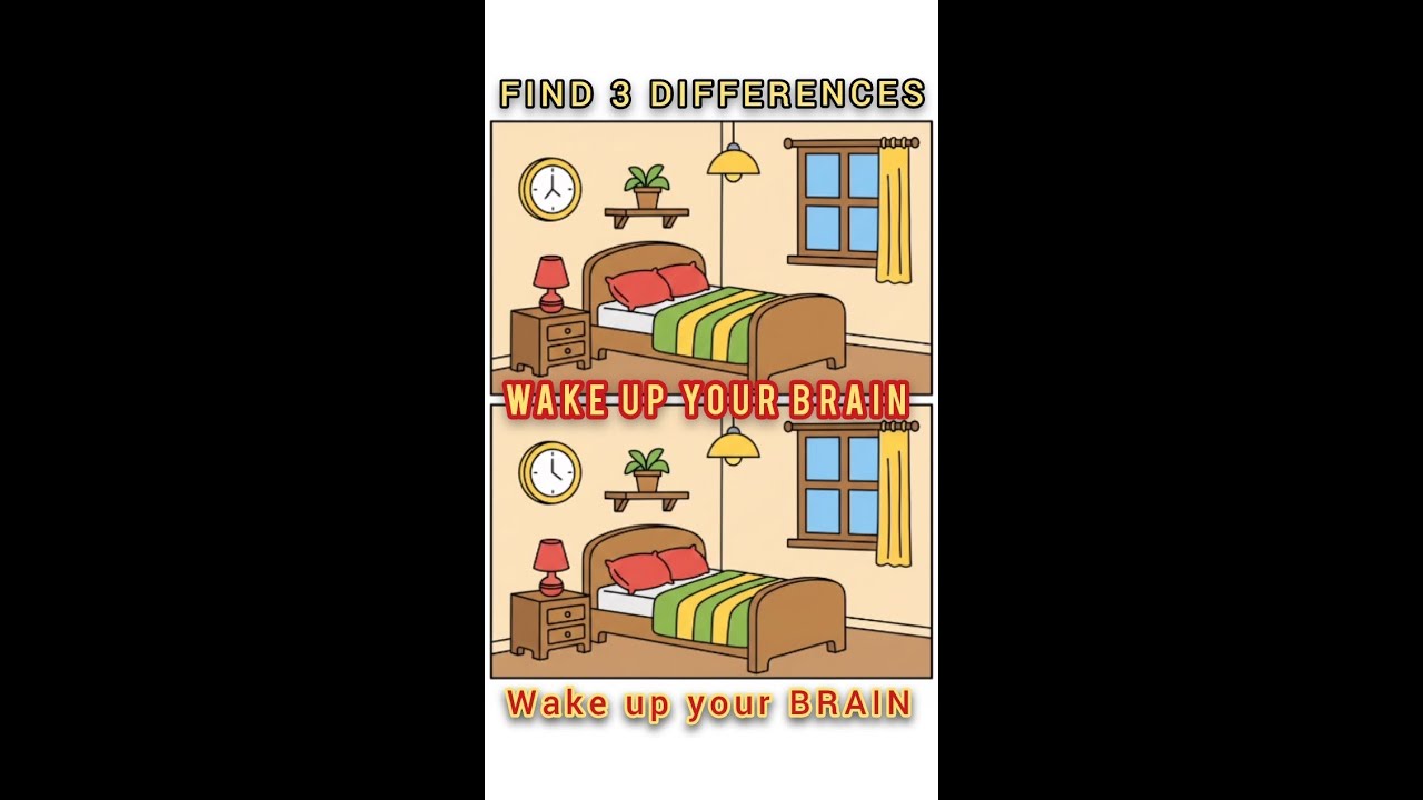 Find 3 Differences 🧠 | Wake Up Your Brain! 