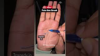 Fate line break gap #palmistry #online Information