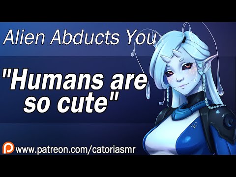 Cute Alien Girl Observes You 