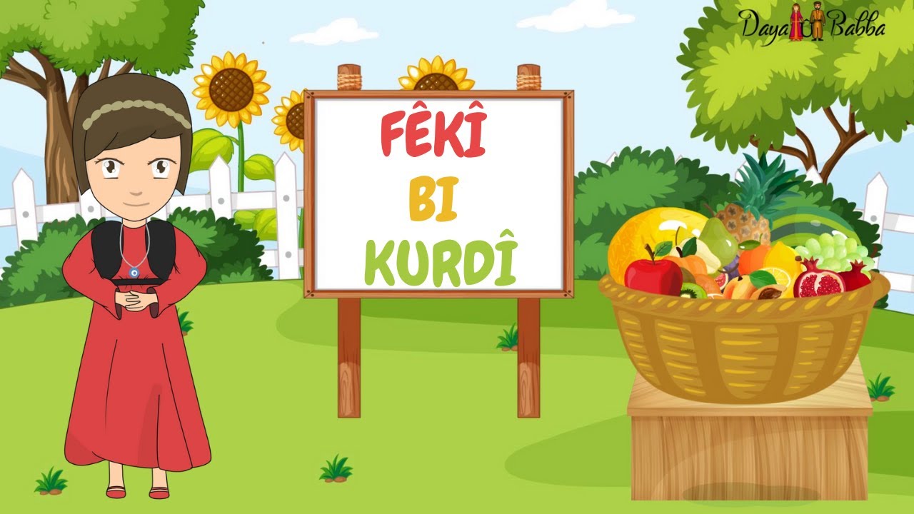 Fruits in Kurdish ( Kurmanji ) - Fêkî Bi Zimanê Kurdî - Fêkî Bi Zimanê Kurdî ( Kurmancî )