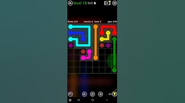 How To Solve Flow Free Classic Pack Level 18 8x8 Board Walk Through Solution Walkthrough