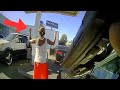 Disrespectful Pregnant Female Learns the Consequences of Road Rage