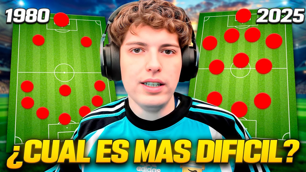 FUTBOL DE ANTES (1980) vs. FUTBOL DE AHORA (2025) - ¿CUAL ES MAS DIFICIL?