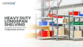 Heavy Duty Steel Longspan Shelving by Verdex
