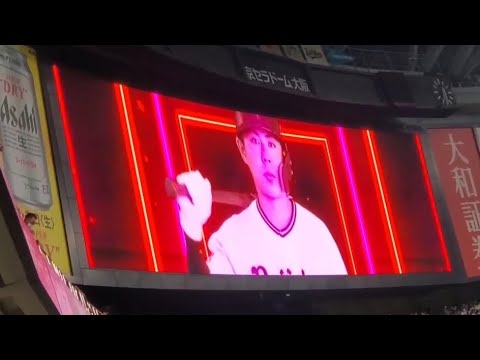 20221015　若月健矢 ﾁｬﾝｽ登場曲【｢パラダイス銀河｣／光GENJI】　3回ｳﾗ　ｵﾘｯｸｽ･ﾊﾞﾌｧﾛｰｽﾞ@京ｾﾗﾄﾞｰﾑ大阪［CSﾌｧｲﾅﾙｽﾃｰｼﾞ第4戦］ﾚﾌﾄ外野下段