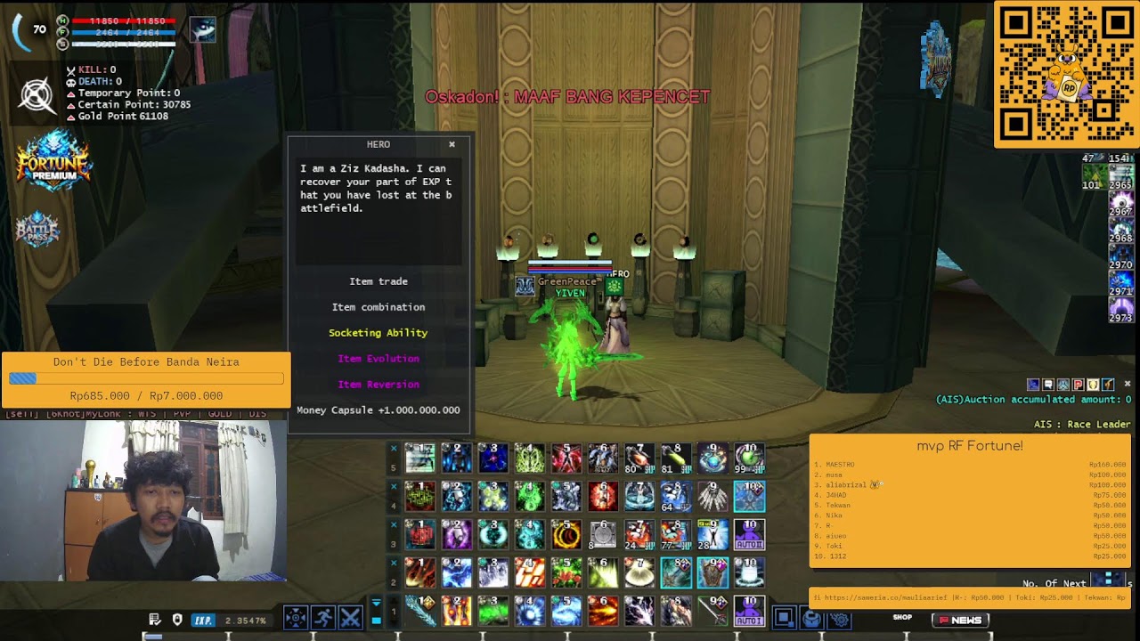 RF FORTUNE FULL PVP! RH- TIME TO SHINE PREN~