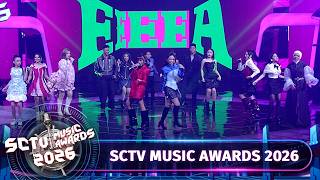 Top 14 The Icon Indonesia Buka Panggung dengan Penampilan Enerjik “EEE A” | SCTV Music Awards 2026