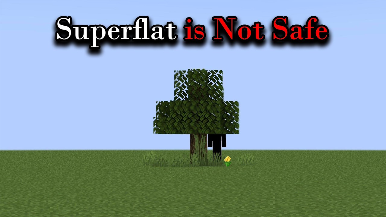 What happens if there are things in the superflat that shouldn't be there?