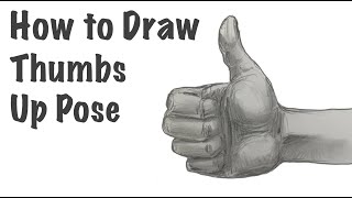 How to Draw a Thumbs Up Pose