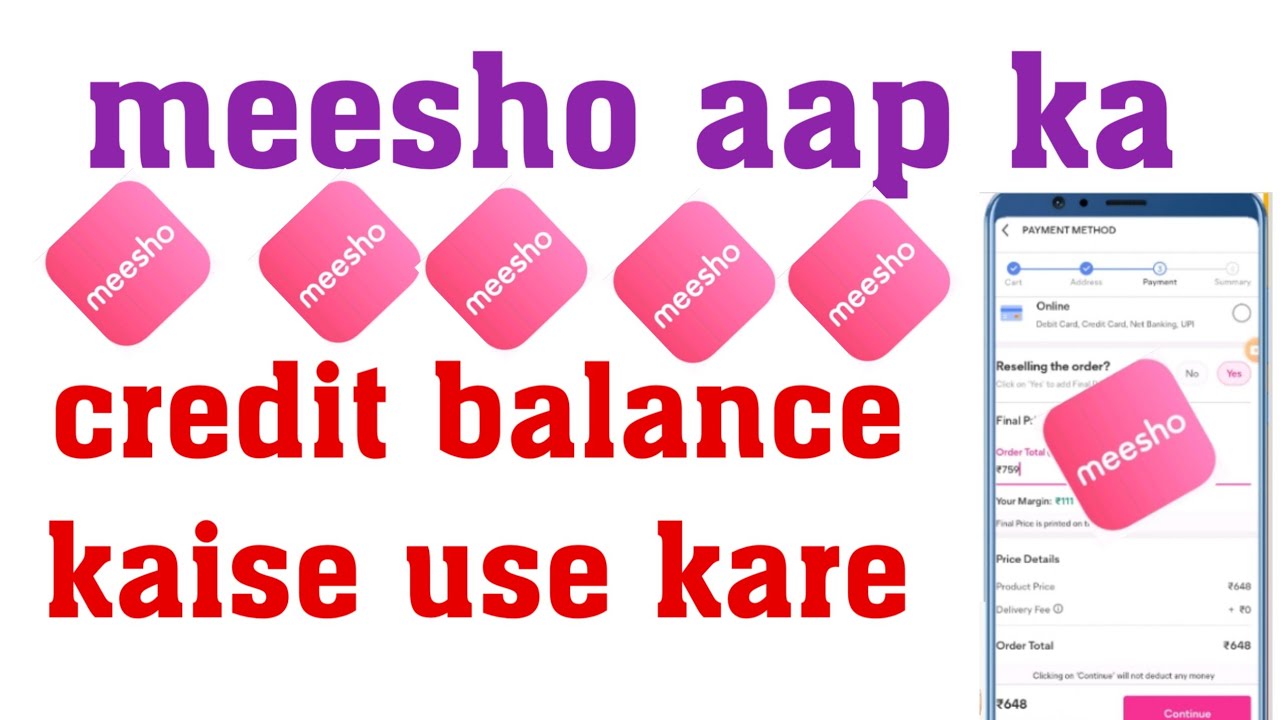 Meesho Aap Me Credit Balance Kaise Use Kare Meesho Aap Me Meesho Aap Me Credit Balance Kaise Use Kare Meesho Aap Me
