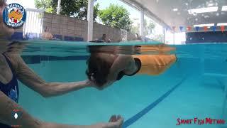 12 Month old Vivian learning the Back Float with "Currenting" or "Sculling" support
