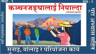 Nepali Class 9 -  Kanchanjanghalai Niyalda /कञ्चनजङ्घालाई नियाल्दा  -पूरा अभ्यास सहित /PLR Education screenshot 3
