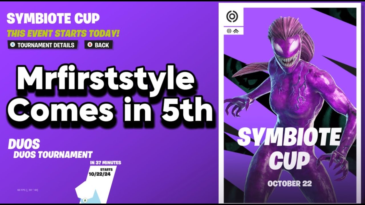FORTNITE SYMBIOTE CUP YouTube