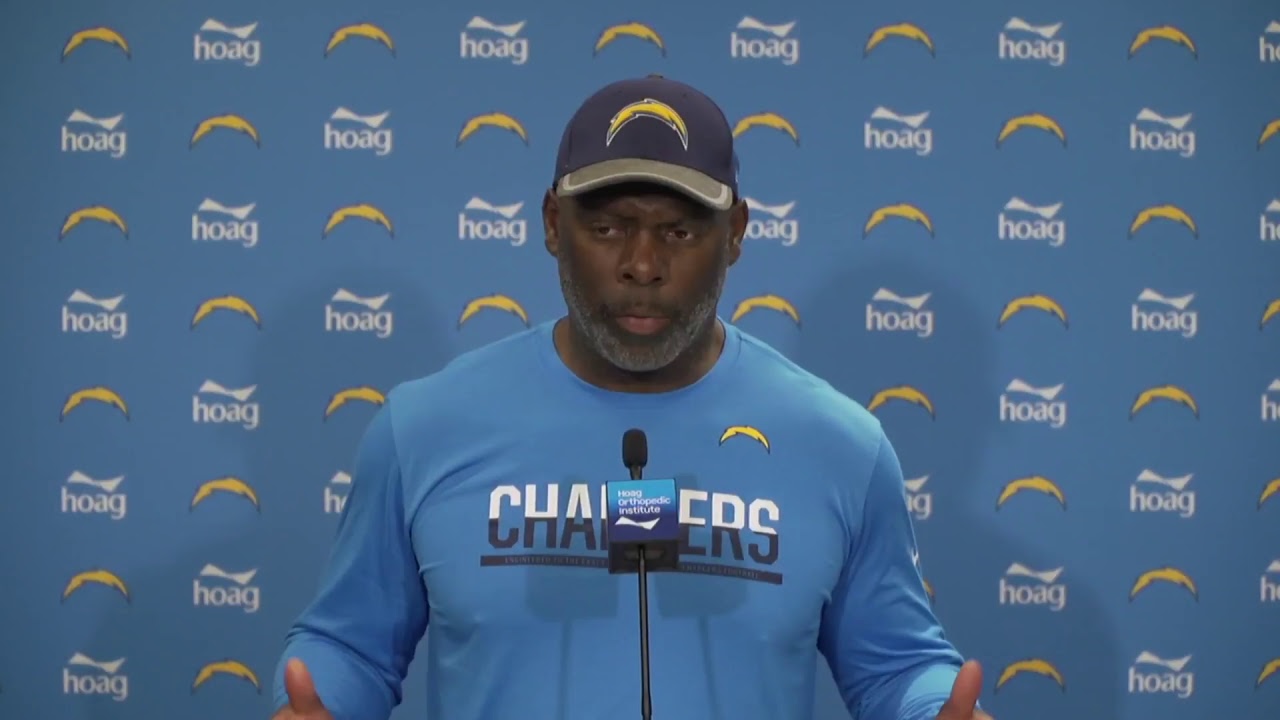 Chargers LIVE: Coach Lynn addresses the media.