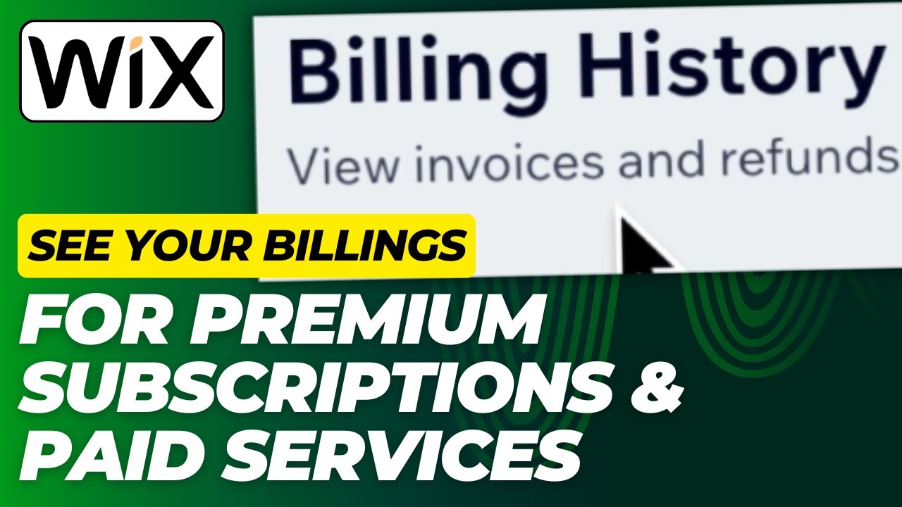 How to See Billing History on WIX | See Your Payment Invoices & Refunds on WIX! - 2026 (WIX Guide)