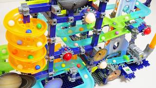 Marble Run Race ASMR☆Factory-like assembly slope course 400+ pieces