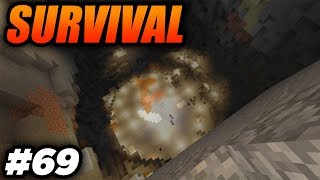 WORKING ON THE VOLCANO AND KILLING THE ENDERDRAGON AGAIN! - Minecraft Survival: Episode 69
