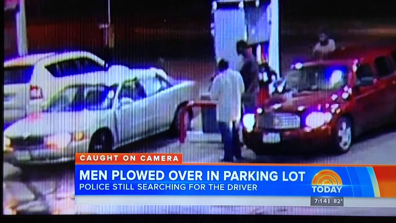 Woman Runs Over Men YouTube