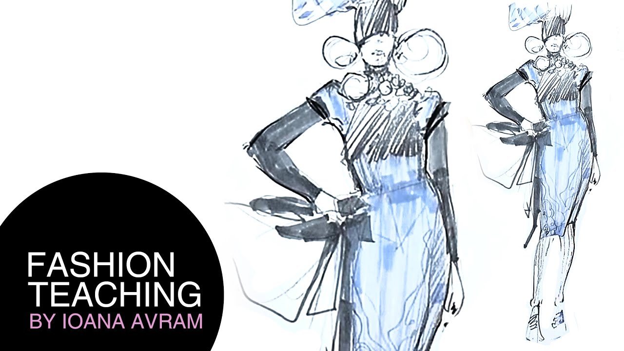 How To Draw A Fashion Sketch Step By Step For Beginners - Youtube