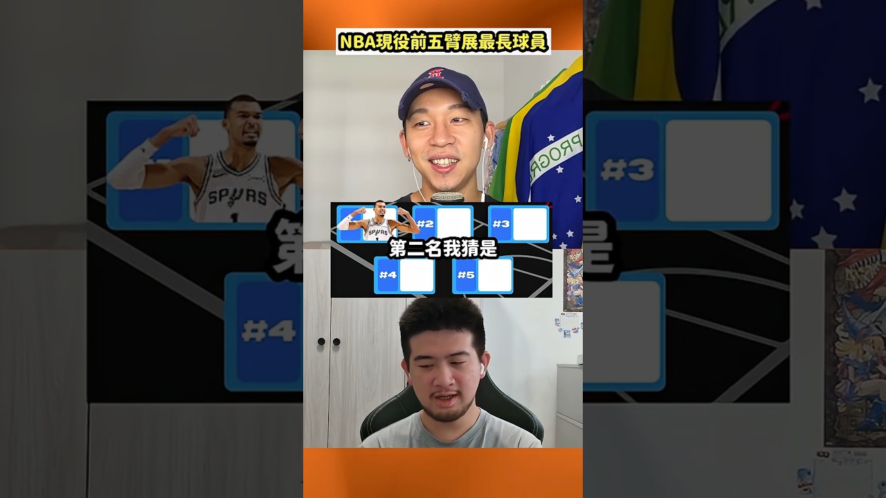 誰是NBA手臂最長的球員？#nba #basketball #nbaplayoffs  #籃球 #victorwembanyama #Wingspan #臂展