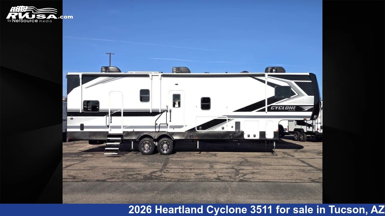 Stunning 2026 Heartland Cyclone 3511 Toy Hauler RV For Sale in Tucson, AZ | RVUSA.com
