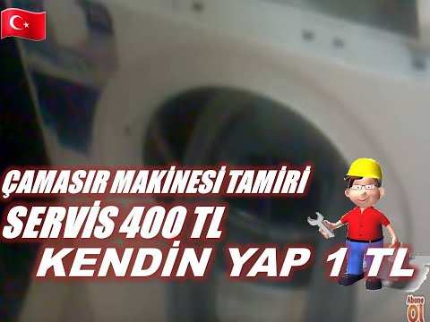 BOSH ÇAMAŞIR MAKİNESİ KÖRÜK TAMİRİ. SERVİS 200 TL DEDİ BENDE GİTTİM KENDİM TAMİR ETİM 1 TL YE :)