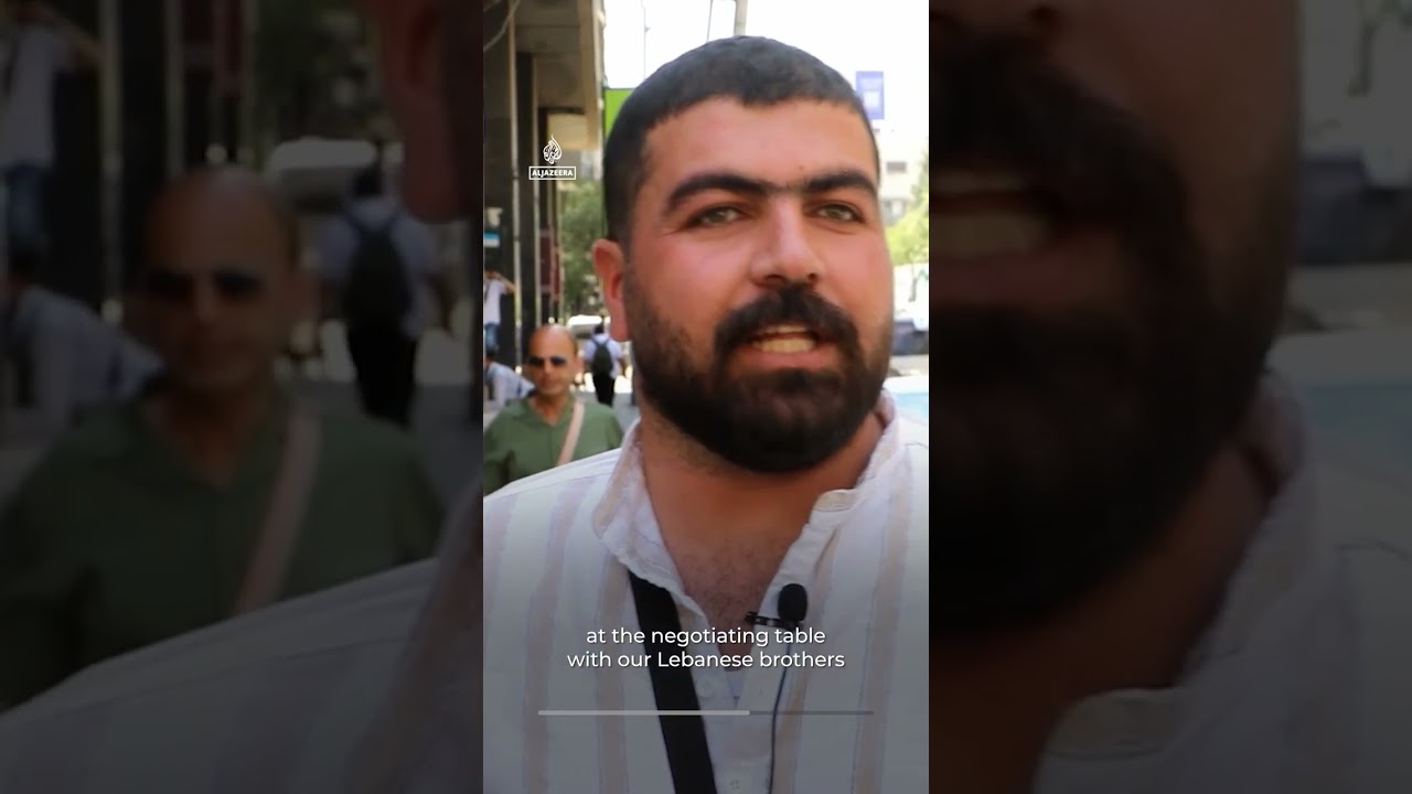 سوريون يرفضون دعوة ترامب لسوريا لمحاربة حزب الله في لبنان | AJ #shorts
