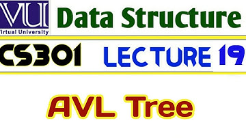 virtual University CS301 Data Structure Lecture 19 | AVL Tree
