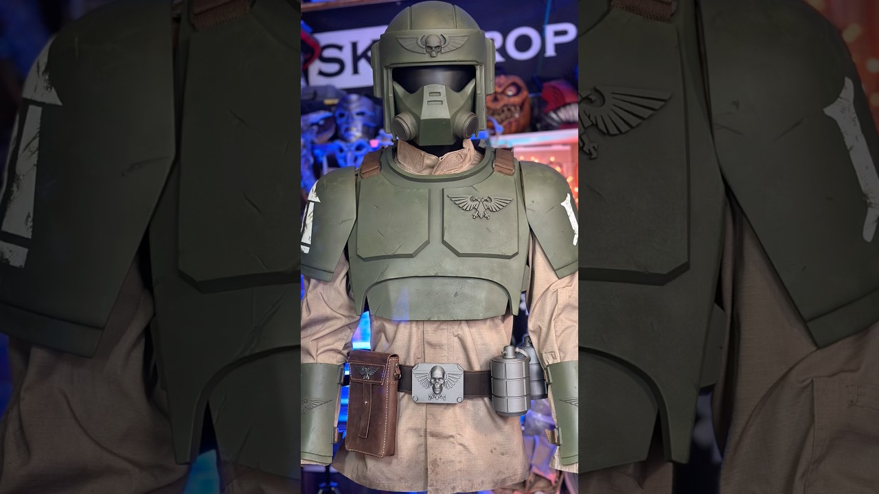 40k Cadian Cosplay Suit Up #warhammer40k #cosplay #propmaking